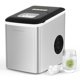 thumbnail image 1 of CROWNFUL Máquina para hacer hielo para encimera, 9 cubitos de hielo listos en 7 minutos, cubos de hielo bala de 26 libras en 24 horas, máquina de hielo eléctrica con cuchara y cesta, 1 of 5