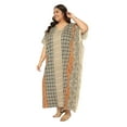 thumbnail image 4 of Oussum Women Plus Size Kaftan Dress Long Maxi Kaftan Loungewear Beach Caftan, 4 of 7