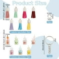 thumbnail image 2 of 51pcs 7 Colors Juice Tea Keychain Making Kit Luminous Cup with Cute Face Keychain Kit Juice Tea Cup Pendants with Tassels Keychain Rings Keychain Accessories for DIY Keychain, 2 of 6