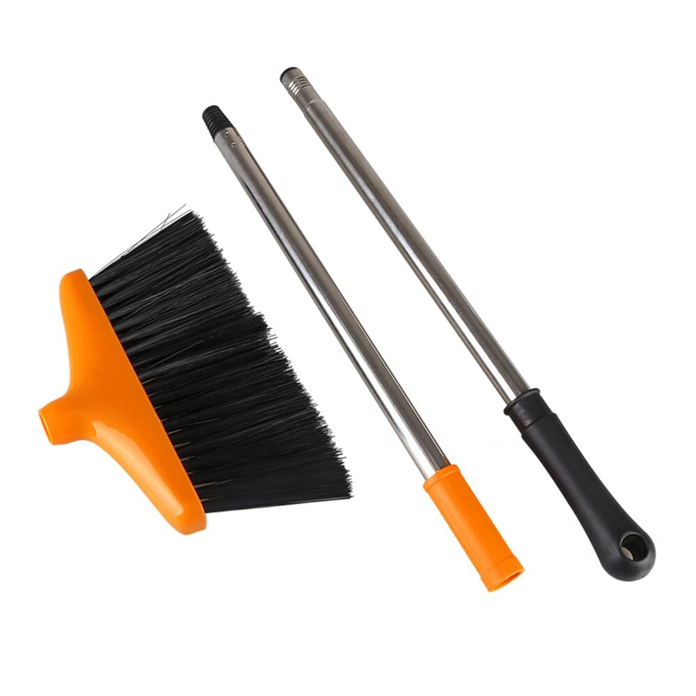DOITOOL 2pcs Splicable Broom Collapsible Broom Metal Dustpan Carpet Brushes  for Cleaning Handheld Broom and Dustpan Cleaning Dustpan Kit Hair Sweeping