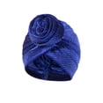 thumbnail image 2 of Women Turban Velvet Headwrap Printed Pre-Tied Flower Knot Bonnet Hat Chemo Wrap Cover, 2 of 4