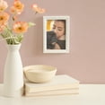 thumbnail image 2 of DesignOvation 4x6 Bright White Decorative Tabletop Picture Frame, 2 of 10