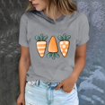 thumbnail image 2 of Plebaso T-Shirts de Pâques pour Femmes Manches Courtes Graphiques Hauts Imprimés Décontractés Mode pour Femmes, 2 of 6