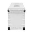thumbnail image 5 of Modern 5 Drawers Dresser, Plastic Tower Closet Organizer with Wheels Recessed Handles Clothes Toys Storage Organizer White 11.81*15.75*33.07", 5 of 8