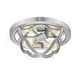 thumbnail image 1 of Golden Lighting 5926-FM PW 14 in. Smithsonian Saxon 2 Light Pewter Flush Mount Ceiling Light, 1 of 2