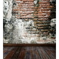 thumbnail image 3 of Ambesonne Rustic Duvet Cover Set, Worn Looking Wall Photo, 2-Calking, Cinnamon Black White, 3 of 6