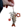 thumbnail image 4 of Llavero Pescado Acrílico Encantador Joyas Con Regalo () Rojo, 4 of 9