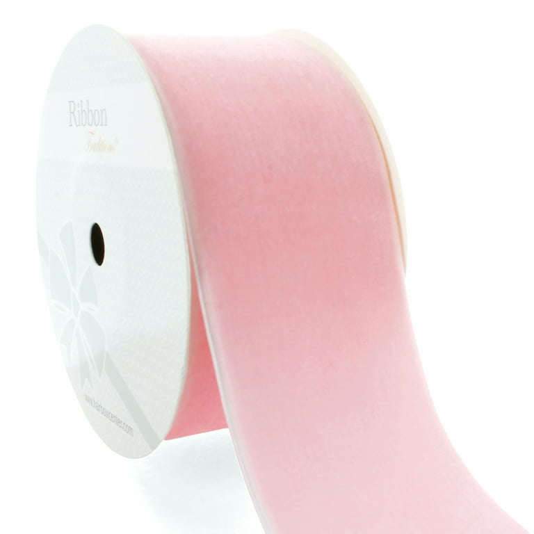 HBC 2 Velvet Ribbon 123 Pearl Pink - 25 Yards
