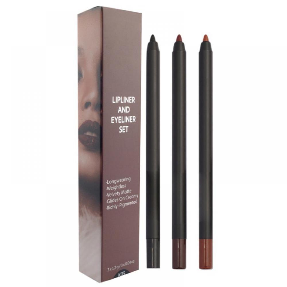Lip Liner & Eyeliner Set Smooth and Richly Pigmented Lipliner, Great