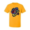 thumbnail image 2 of Wild Bobby, Colorful Sneakers Chucks Streetwear Men's Graphic T-Shirt, Gold, 3XL, 2 of 3