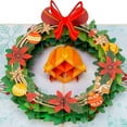 thumbnail image 3 of Christmas Wreath Pop Up Card, 3 of 8