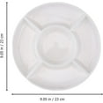 thumbnail image 2 of Plateau en Plastique pour Aliments Fruits Bonbons Plateau d'Apéritif Assiette de Service avec 5 Compartiments, 2 of 5