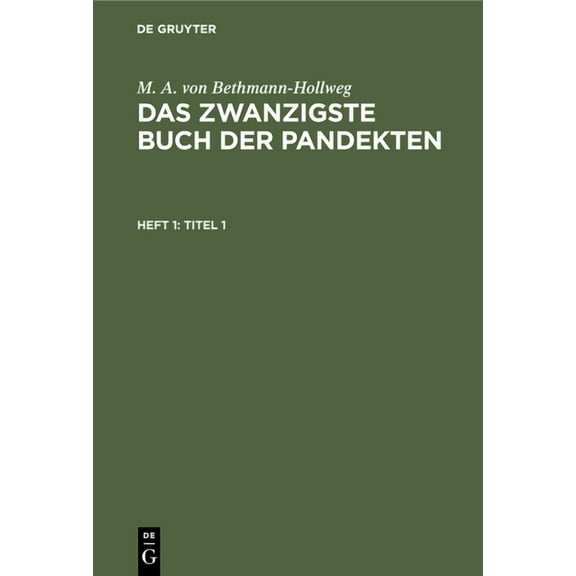 Titel 1 (Hardcover)