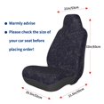 thumbnail image 3 of Wukai Beautiful Roses Full Set Car Seat Covers with Soft Padding Universal Auto Front Seats Protector and Cushion Mat, 3 of 5