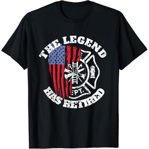 Sam Soft Retired Fire Chief Retirement Firefighter Fireman T-Shirt Full Size S-5XL