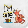 thumbnail image 4 of Inktastic I'm One Cute Dragon First Birthday Boys or Girls Baby Bib, 4 of 4