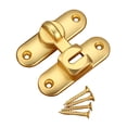 thumbnail image 4 of GUOOL Barn Door Lock Latch 90 degree Installation 90 Degree Locks for Hotel Barn Garage Golden, 4 of 9
