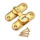 thumbnail image 4 of Pestillo de cerradura de puerta de granero, pestillo de puerta de habitación con tornillos, cerradura de puerta de armario para Dorado, 4 of 9