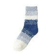 thumbnail image 2 of Women's Coral Fleece Sleep Socks, Non-Slip Grip House Slipper Socks, Ultra Soft Plush Thermal Bed Socks, Cozy Winter Indoor Wear, Gift Ready Ankle Socks - Navy, 2 of 8