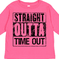 thumbnail image 4 of Inktastic Straight Outta Time out Boys or Girls Long Sleeve Toddler T-Shirt, 4 of 5