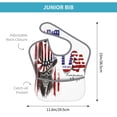 thumbnail image 4 of Kdxio Patriotic Skull Art Bibs For Babies, Baby Bibs for Eating, Toddler Bibs, Waterproof Bibs, Feeding Bibs, for Toddlers, Boys, Girls, 4 of 8