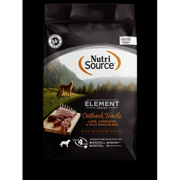 NutriSource Element Series Outback Trails Recipe With Heirloom Grains Dry Dog Food 4 lb