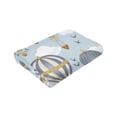 thumbnail image 6 of Kll Fleece Blanket Plush Throw Blanket Balloon Vintage,Soft Fuzzy Cozy Flannel Blanket For Couch Sofa Bed.(40"X30"), 6 of 9