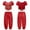 Red 2Pcs/Set, variant on Kids Girls Belly Dance Costume Arabian Princess Dress Up Outfit Crop Top with Bloomers Trousers Set Hot Pink 2Pcs/Set 6-8
