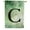 Monogram C, variant on America Forever Monogram Letter X House Flag, 28 x 40 inch Double Sided, Greenery Flag, Botanical Monogram Flag, Initial Flag, Spring Summer Outdoor Decor, Yard Decoration