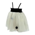 thumbnail image 1 of adviicd Robe Formelle pour Filles Robe en Tulle à Sequins Robe de Fête Mariage Fleur Froncée Tutu Noire,5, 1 of 5
