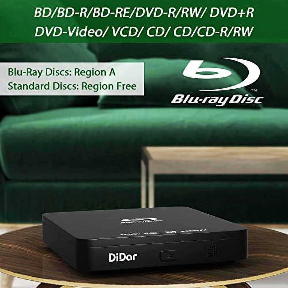 DIDAR EVP-203 1080P Full HD Blu-Ray and DVD Player with Remote, Black DIDAR EVP-203 1080P Full HD Blu-Ray and DVD Player with Remote, Black
