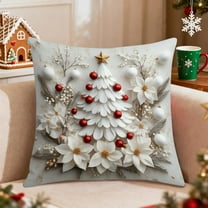 Qwtwty Living Room Decor Christmas Pillow Set Christmas Tree Reindeer Snowman Decorative Sofa Ambience Sense of Decorative Linen Pillow