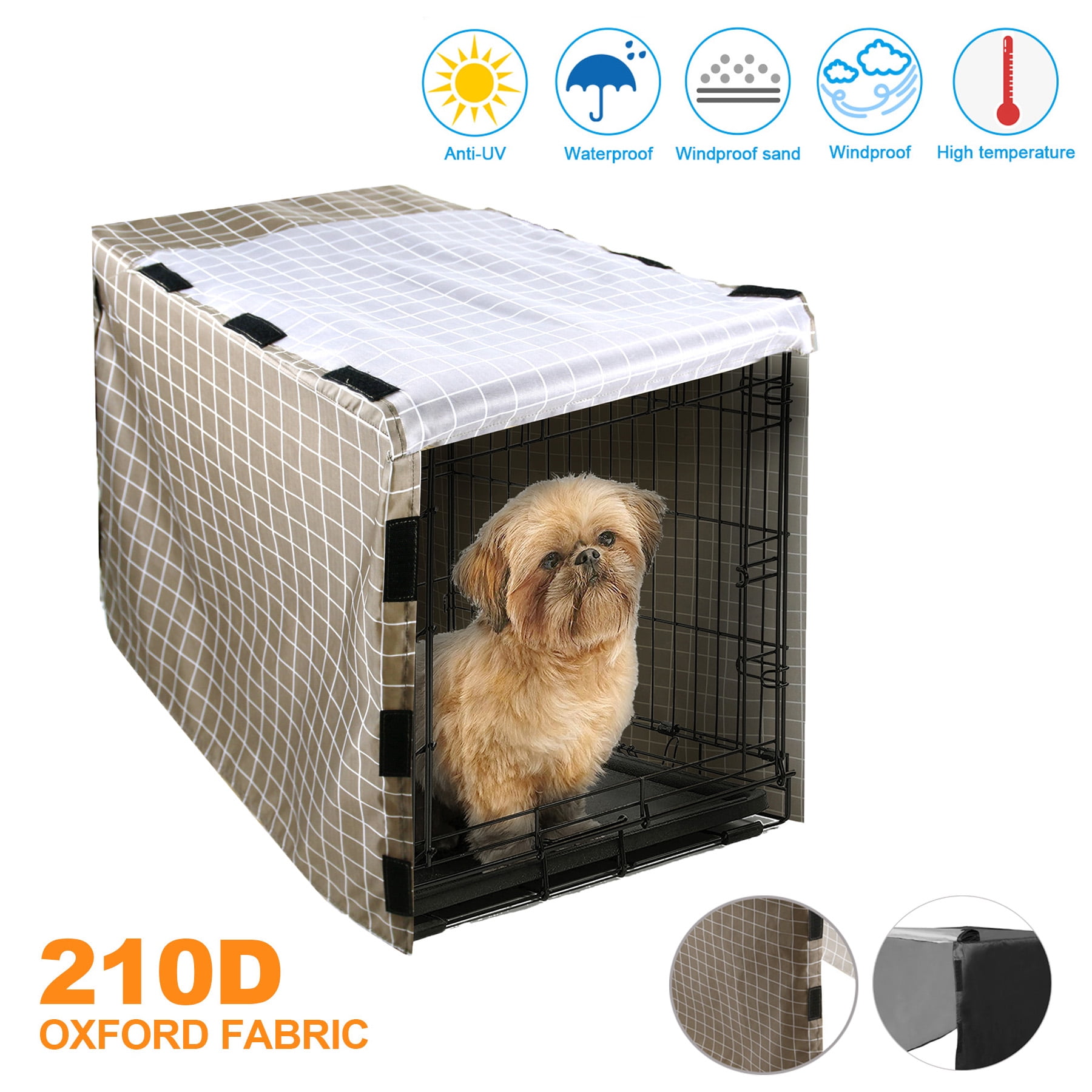 KBOOK Dog Crate Cover 36 Inch Cover for Wire Dog Crate Waterproof