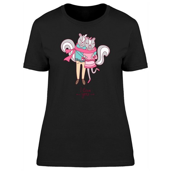 I Love You Two Animal Hug Tee Women's -Image by Shutterstock