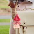 thumbnail image 5 of 4 Pcs Porte-Clés Pompon Coloré Porte-Clés Sac à Dos Femmes Mignon Charms Boho Sac à Main Charme à Franges, 5 of 5