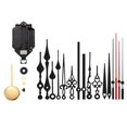 thumbnail image 1 of DIY Wall Clock Pendulum Movement Mechanism with 6 Pairs Hands Quartz Repair Shaft for Craft Frameless Clock Replacement, 1 of 8