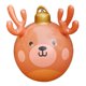 thumbnail image 4 of Adorno navideño inflable con forma de bola colgante, decoración navideña, bola de astas inflable para de al libre., 4 of 9