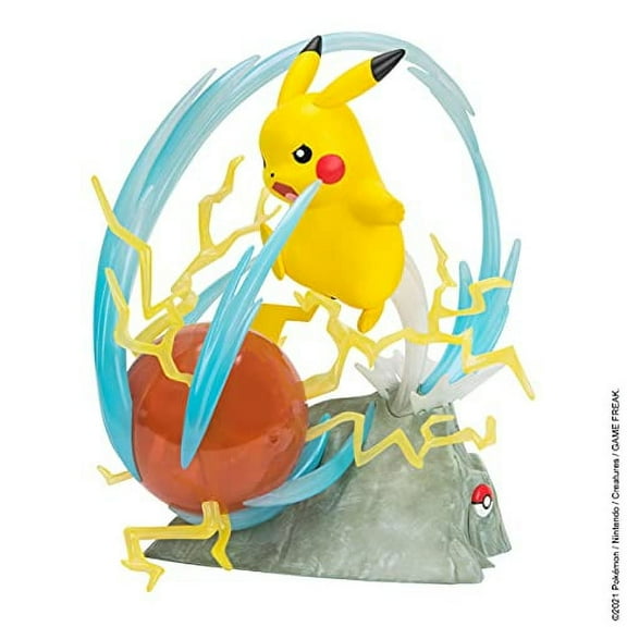 Pokemon Pikachu Deluxe Statue Figure - Light FX - Statue Pikachu - Pokemon for Fans Everywhere