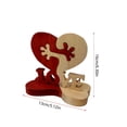 thumbnail image 5 of Zecic Wooden Heart Ornament Valentines Day Gift Wood Hug Craft Decoration Love Letter Board for Living Room Bedroom Decor, 5 of 10
