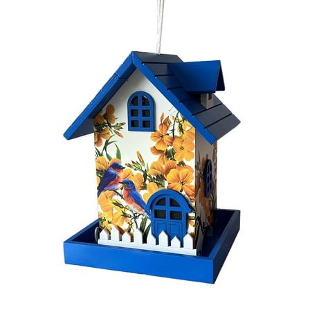 Homestyle Bird Feeder - Bluebirds & Camellia Print