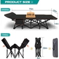 thumbnail image 6 of SLSY Folding Bed with 3.3 Inch 2 Sided Mattress & Carry Bag for Adults & Kids, Camping Cot, Sleeping Cot, Folding Guest Bed, Heavy Duty Supports 900 Lbs, 6 of 11