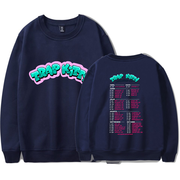 Young Miko Merch Trap Kitty World Tour 23 Sweatshirt Men Women Fashion Hoodie Unisex Men Women Rapper Summer Long Sleeve Hoodies Casual Streetwear