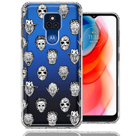 MUNDAZE For Motorola Moto G Play 2021 Halloween Horror Villains Design Double Layer Phone Case Cover