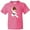 Neon Pink, variant on Cute Girl, Brown Hair, Black Belt, Karate Pose Youth T-Shirt