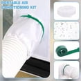 thumbnail image 3 of Portable AC Window Vent Kit, 100% Sealing Window Kit for Portable Air Conditioner AC Unit Clothes Dryer, 10x24~36 Inch Length Adjustable, Waterproof, No Drilling, 3 of 7