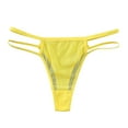 thumbnail image 1 of Gibobby Tangas de mujer sexy para sexo Ropa interior de mujer para bragas de bikini Soft Hipster Panty Ladies Sexy Briefs(Amarillo CH), 1 of 3