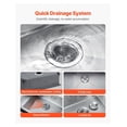thumbnail image 4 of 33" Kitchen Sink Undermount Double Bowl Stainless Steel Drop-In Bar Sink, 4 of 7