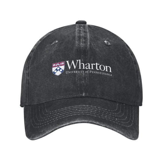 The Wharton School Hat Adult Adjustable Classic Washed Casquette Cap Hat Baseball Cap