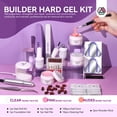 thumbnail image 3 of SAVILAND Builder Hard Gel Kit with Nail Drill - 3Pcs Hard Gel(VE&VB5&Kerain) Clear Pink Nudes Builder Nail Gel with Nail Brush Nail Strengthener Gel for Nail Extension Shaping DIY, 3 of 8