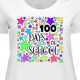 thumbnail image 4 of Inktastic 100 Days of School Pastel Stars Women's Plus Size T-Shirt, 4 of 5